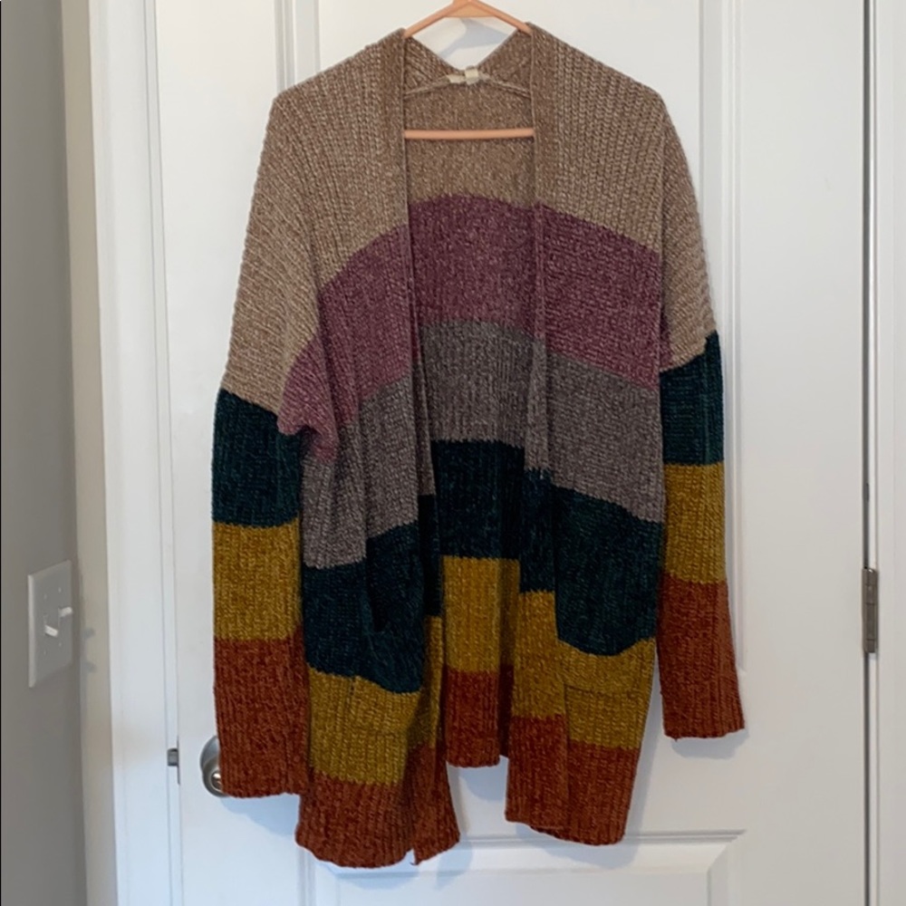 Colorful stripped cardigan